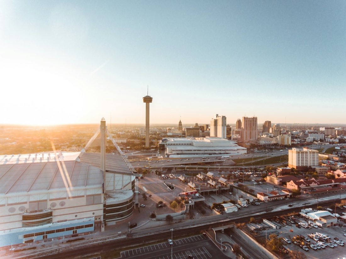 San Antonio skyline with the Tower of the Americas