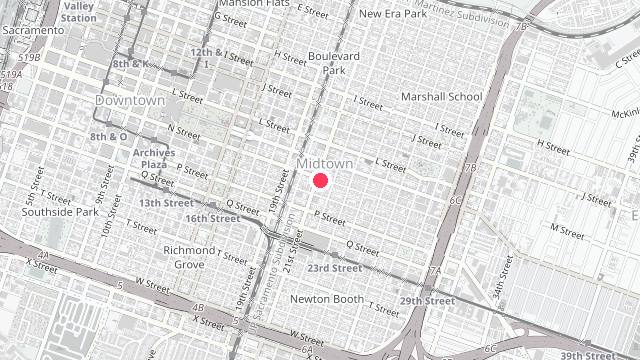 Map showing the office location of 280 Property Management