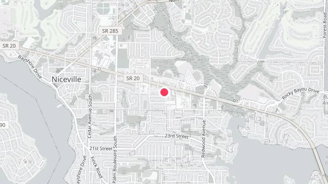 Map showing the office location of 32578 Niceville Property Management