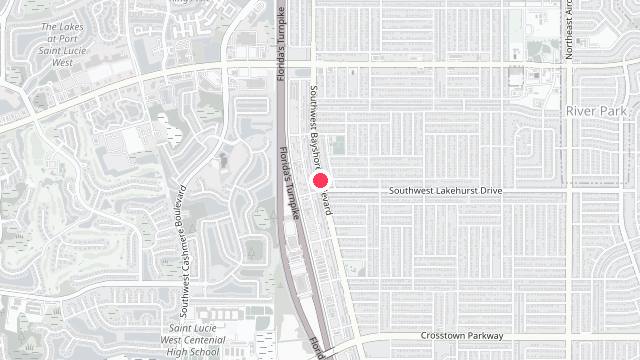 Map showing the office location of A Plus Property Management