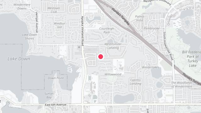 Map showing the office location of Abc Florida Property Management