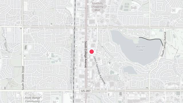 Map showing the office location of Abode Property Management