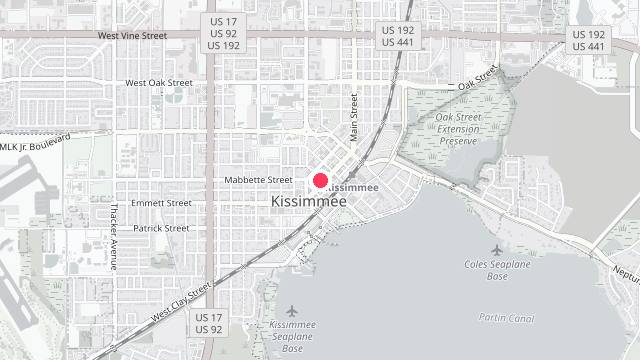 Map showing the office location of Ackley Florida Property Management