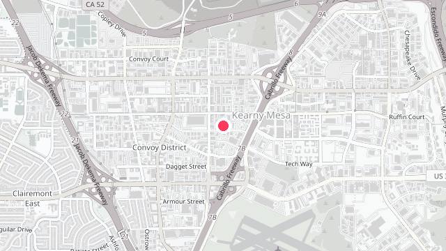 Map showing the office location of All Service Property Management
