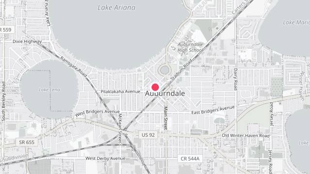 Map showing the office location of Alpha Property Management and Rentals