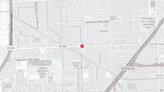 Map showing the office location of Amprex Property Management
