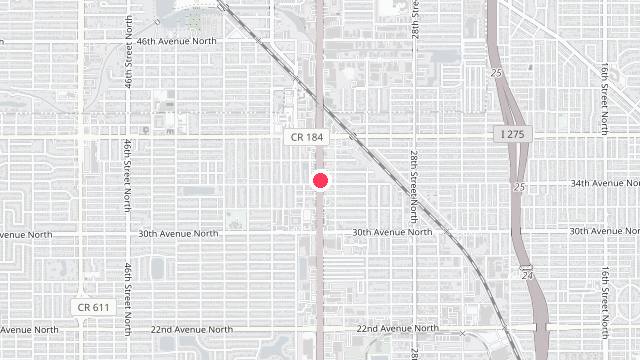 Map showing the office location of Arvana Property Management