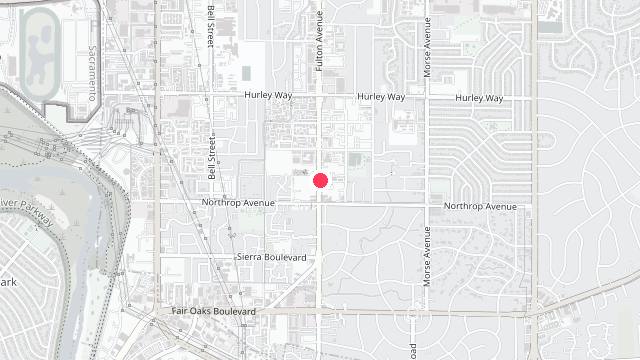 Map showing the office location of Atherton Property Management