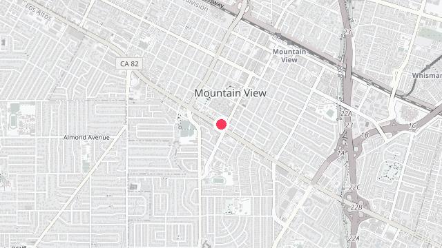 Map showing the office location of Bay Area Property Management