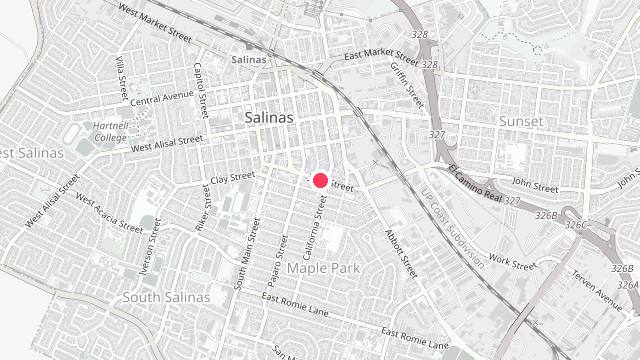 Map showing the office location of Bay Property Management