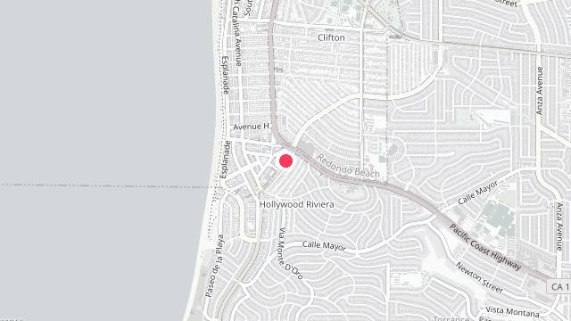 Map showing the office location of Beachside Property Management