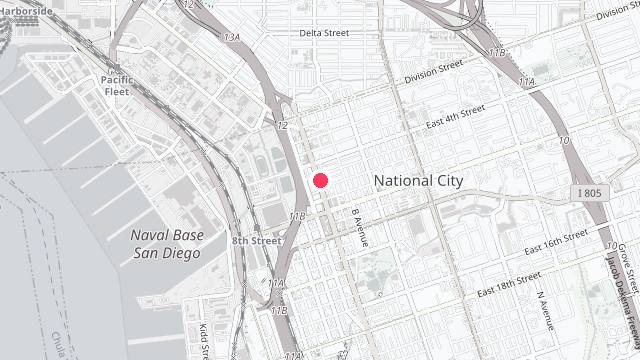 Map showing the office location of Big City Property Management