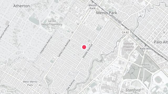 Map showing the office location of Blackwood Property Management