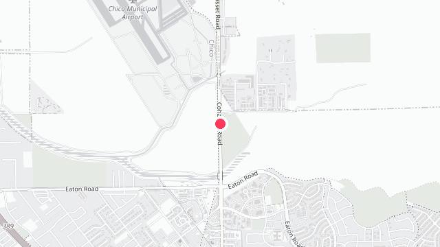 Map showing the office location of Blue Oak Property Management