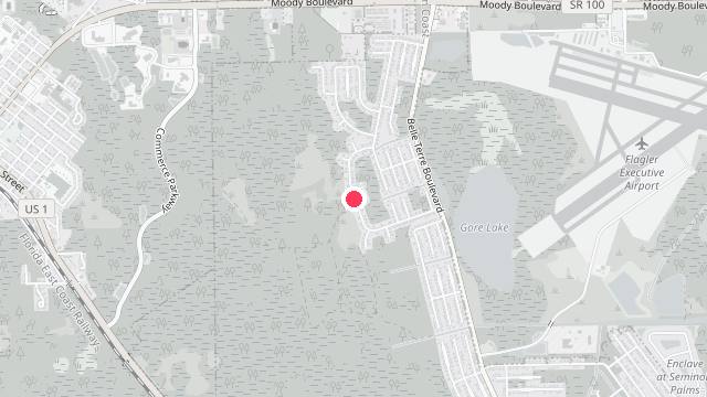 Map showing the office location of Blue Ocean Property Management