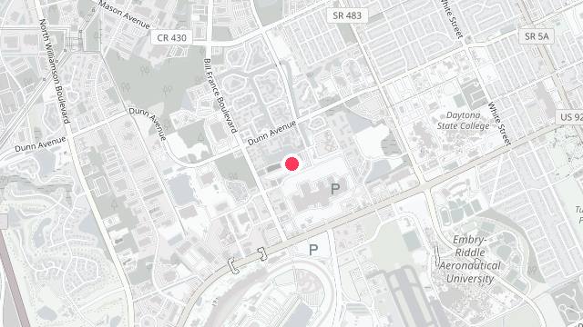 Map showing the office location of Blue Palm Property Management