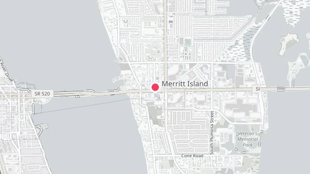 Map showing the office location of Bluefin Property Management