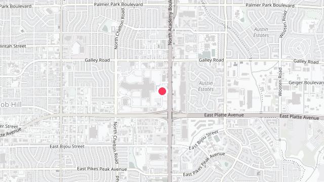 Map showing the office location of Boardwalk Property Management