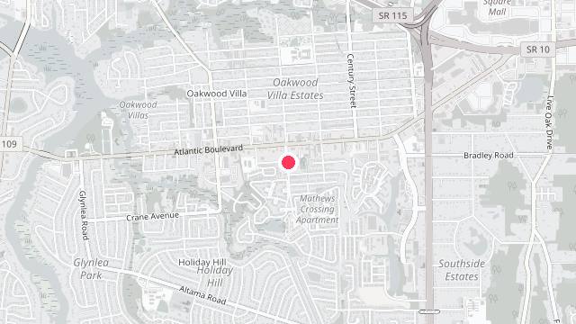 Map showing the office location of Bold City Property Management