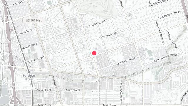 Map showing the office location of Brickrow Property Management