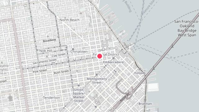 Map showing the office location of Bridge Property Management