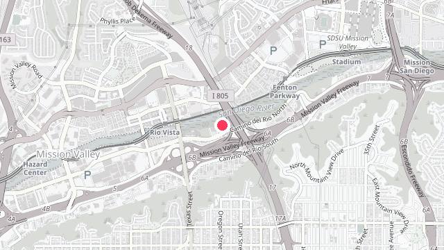 Map showing the office location of Bridgehaus Property Managers