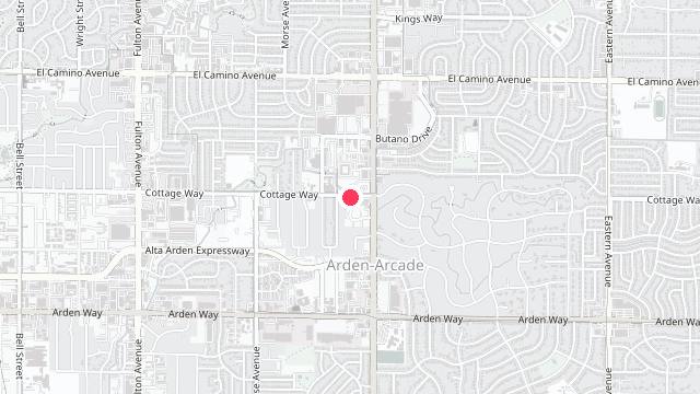 Map showing the office location of Bright Property Management