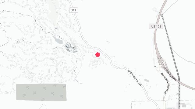 Map showing the office location of Brooktrails Property Management