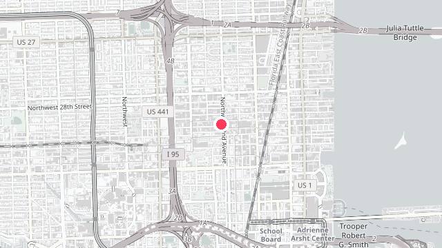 Map showing the office location of Bungalow Living Property Management,
