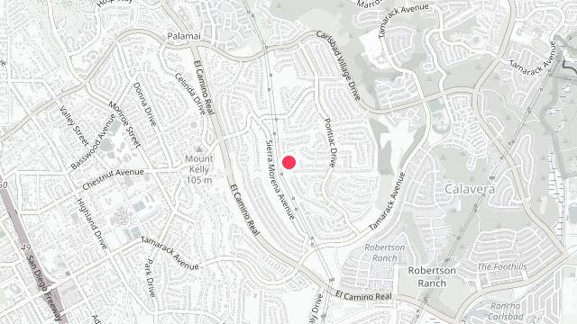 Map showing the office location of Cal West Property Management