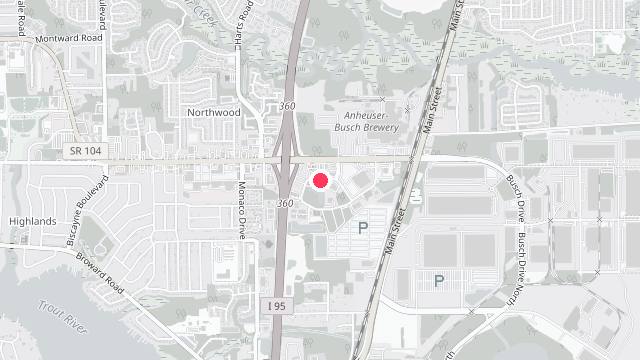 Map showing the office location of Captain Kirk Property Management and Sales