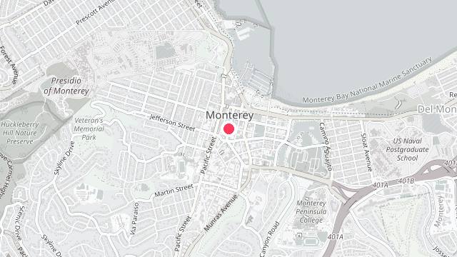 Map showing the office location of Carmel Property Management