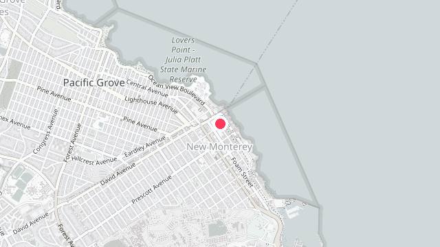 Map showing the office location of Central Coast Property Management,