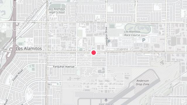 Map showing the office location of Coastal Oak Property Management