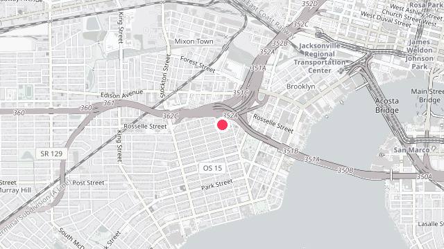 Map showing the office location of Compass Property Management Group