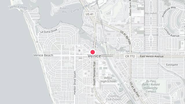 Map showing the office location of Compass Property Management