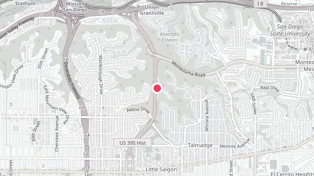 Map showing the office location of Crestline Property Management