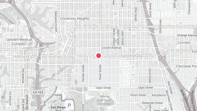 Map showing the office location of Dragonfly Property Management