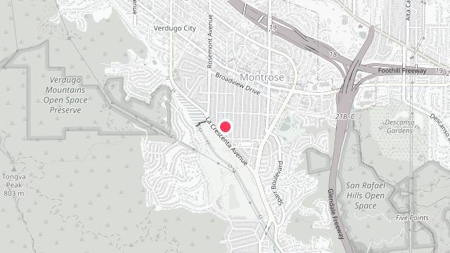 Map showing the office location of Falcon Property Management