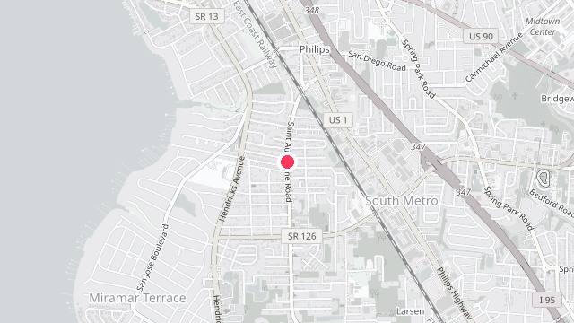 Map showing the office location of Falcon Property Management