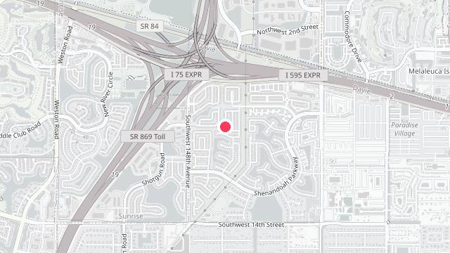 Map showing the office location of Florida Property Management & Sales