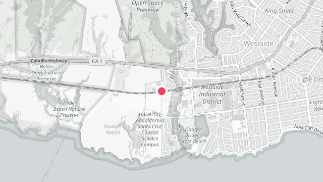 Map showing the office location of Front St. Property Management