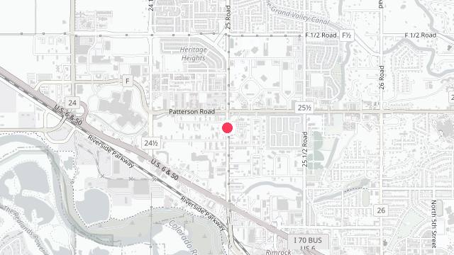 Map showing the office location of Fusion Property Management and Real Estate