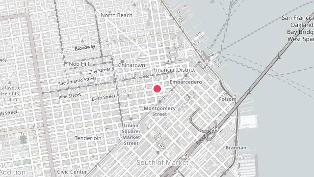 Map showing the office location of Greentree Property Management