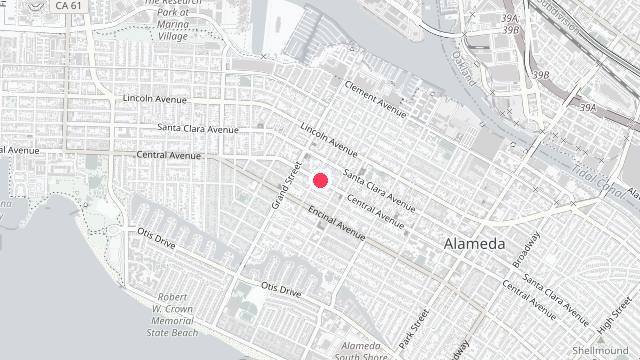 Map showing the office location of Gregory Property Management