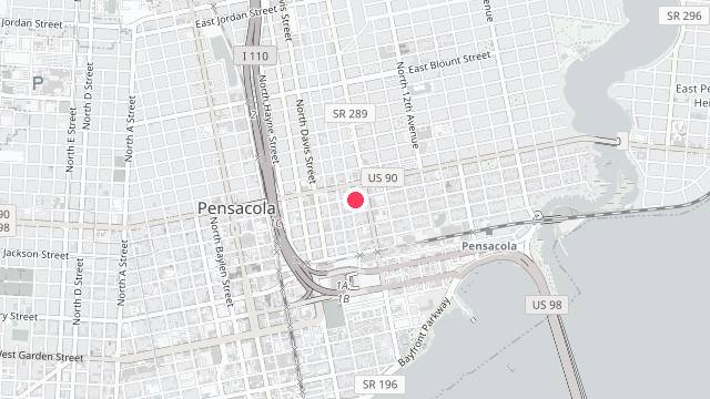 Map showing the office location of Gulf Coast Property Management