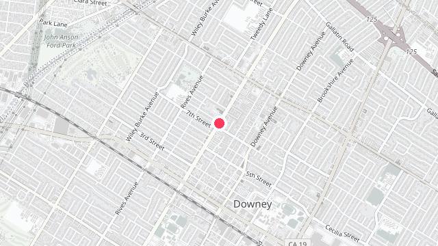 Map showing the office location of Hoag Property Management