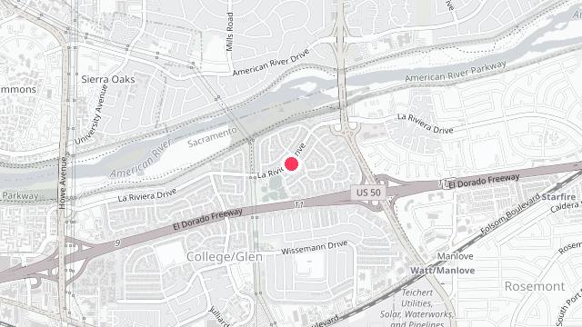 Map showing the office location of Holcomb Property Management