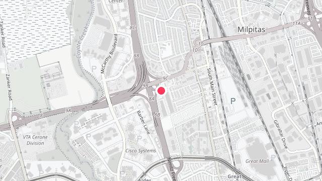 Map showing the office location of Hopyard Property Management