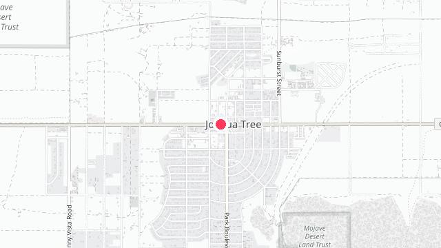 Map showing the office location of Joshua Tree Property Management